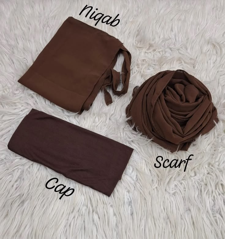 Matching Hijab + Niqab + Cap Set