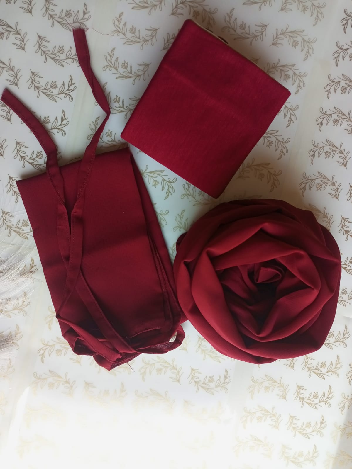 Matching Hijab + Niqab + Cap Set